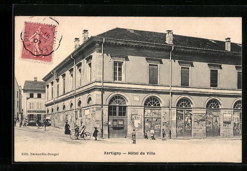 Cpa xertigny hotel ville - cpa, xertigny,