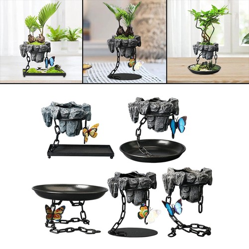 Chaîne fer pot fleurs - en, de