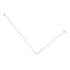 BARRE DE DOUCHE D'ANGLE 80X170 BAIGNOIRE CABINE DE DOUCHE ALUMINIUM RIDEAU MURAL