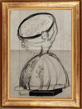 HENRI LAFFITE (1885-1977) ELEVE DE RODIN - PROJET DE SCULPTURE VERS 1930 (560)