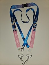 Tours de cou cordon/lanyard Officiel Volontaire Staff invités JO Paris 2024