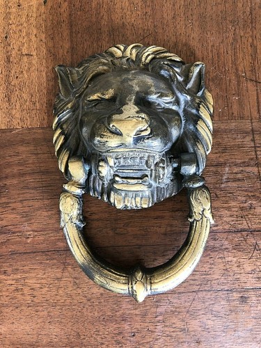Heurtoir bronze tête de - en, "