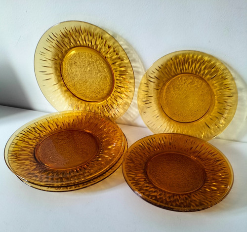 Assiettes vereco tournesol - assiettes,