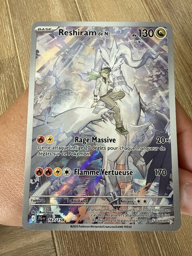 Carte pokémon reshiram n - pokémon, de
