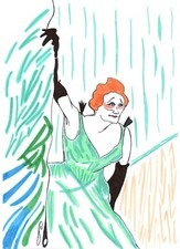 dessin au feutre et encre la