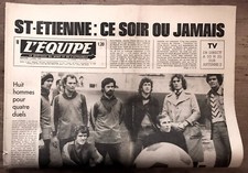 FOOTBALL L'EQUIPE du 09/04/1975 ST-ETIENNE BAYERN 1/2 FINALE COUPE EUROPE RARE