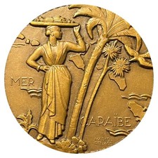 Médaille bronze avec boite "
