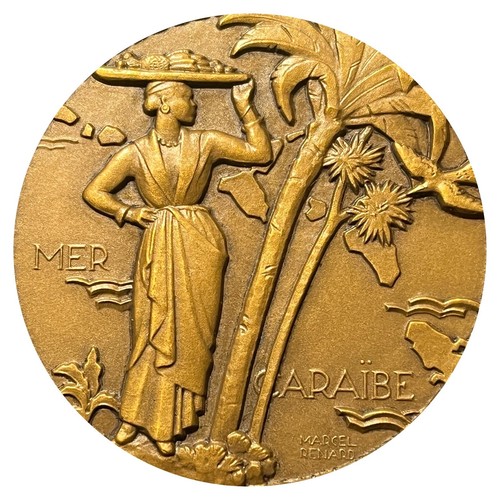 Médaille bronze avec boite - , "