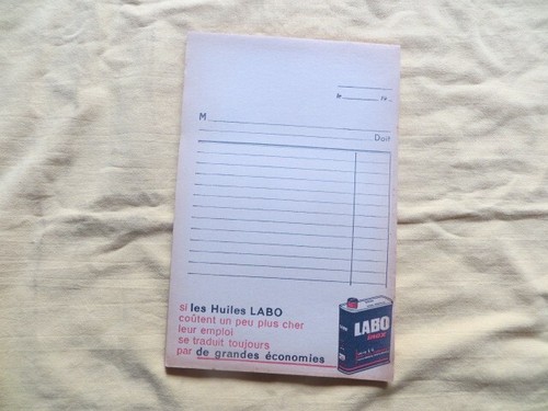 Huile labo petit facturier - labo,