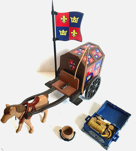 Playmobil chariot trésor - chariot,