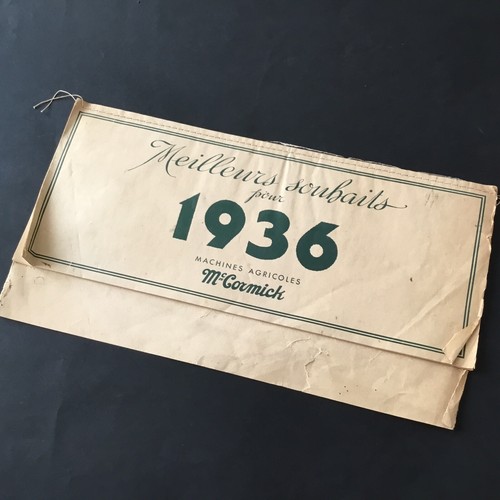 Cormick calendrier 1936 - cormick,
