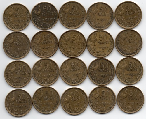 Lot pièces 50 - lot, 20