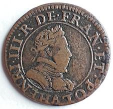 Henri III (1574-1589) - Double tournois 1582 - 1er type de Paris - CGKL 84 - TTB