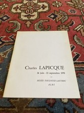 LAPICQUE Charles catalogue Exposition 1970 TBE