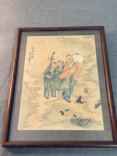 Peinture sur soie - sur, chine