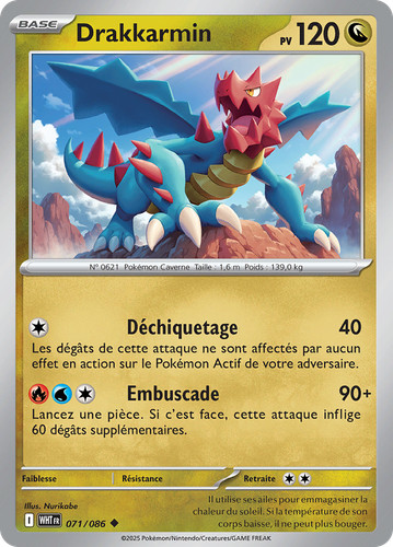 Carte pokémon drakkarmin - carte,
