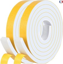 Bande d'étanchéité autocollante en mousse pour portes et fenêtres - 20 mm (l) x 