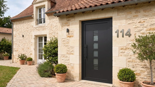 Porte entrée pvc - d'entrée,