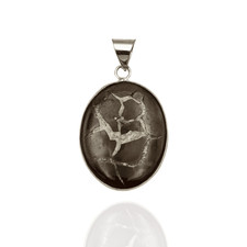 Pendentif Septaria Noire –