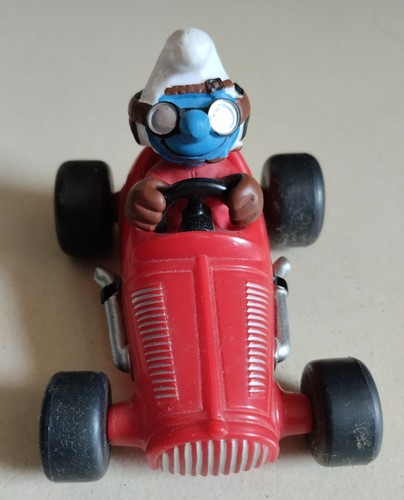 Figurine schtroumpf voiture - figurine,