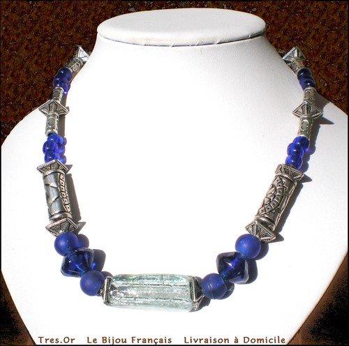 Collier verre soufflé - soufflÉ, piÈce