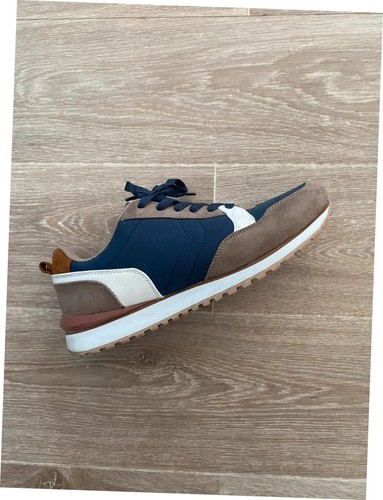 Men blue grey sneakers - blue,