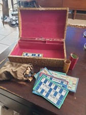 JEU DE LOTO ANCIEN DEBUT XXeS MINIATURE DANS UN COFFRET ANCIEN 18 CARTONS 82 N°