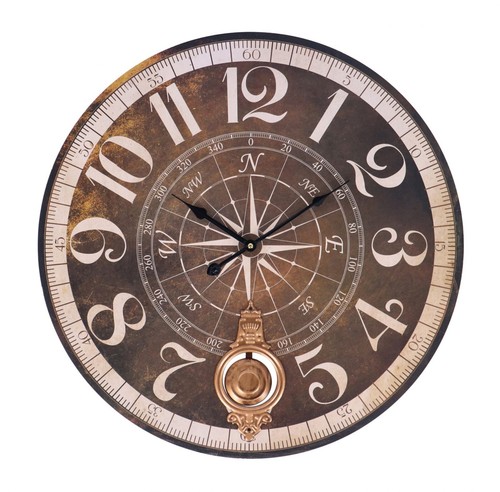 Horloge murale ronde pendule - murale,