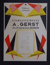 Ancien carton PLV Présentoir