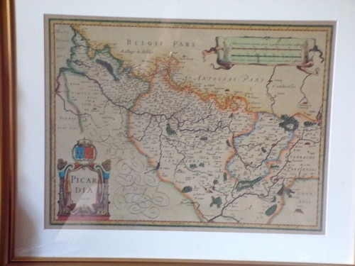 Carte ancienne picardie 1620 - carte, ancienne-picardie-1620