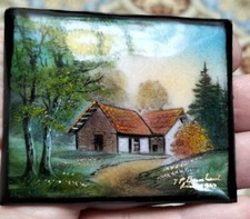 Ancien Tableau paysage en