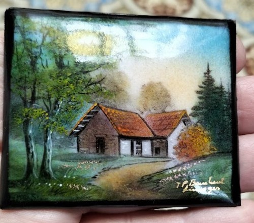 Ancien tableau paysage - ancien,