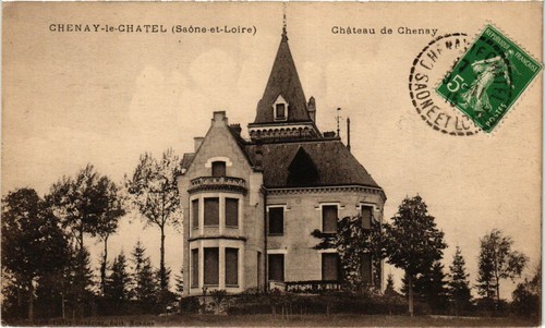 Cpa chenay chatel chateau - cpa,