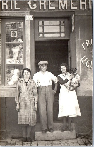 Carte photo cremerie situer - carte,