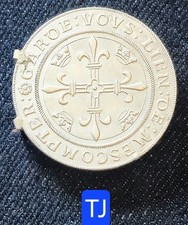 Dépt 18 Bourges - Rare Jeton Argent  Caisse D'épargne Transformé Pince à Billets