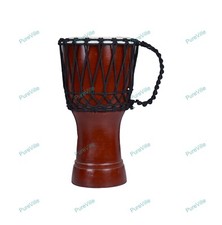Tambour Djembe Africain En Métal Brun Solide Bongo Instrument Musical De Bon Son