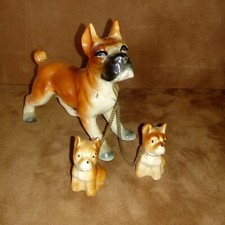 Vintage Boxer Dog And Puppy