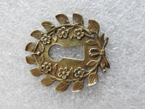 Rosace plaque bronze entree - bronze,