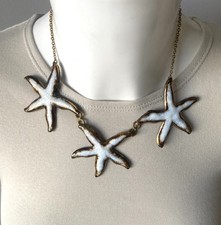 Collier Etoile Ancien Pâte Verre Emaille jewelry necklace bijoux Signe Emaux