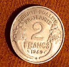 Pièce de 2 francs B Morlon alu 1949 Dernière Pièce. (B34)