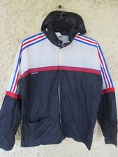 Veste ADIDAS équipe de FRANCE 1986 vintage coupe-vent windbreaker VENTEX 12 ans