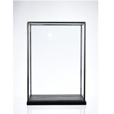 Vitrine En Verre Noir Et Fer