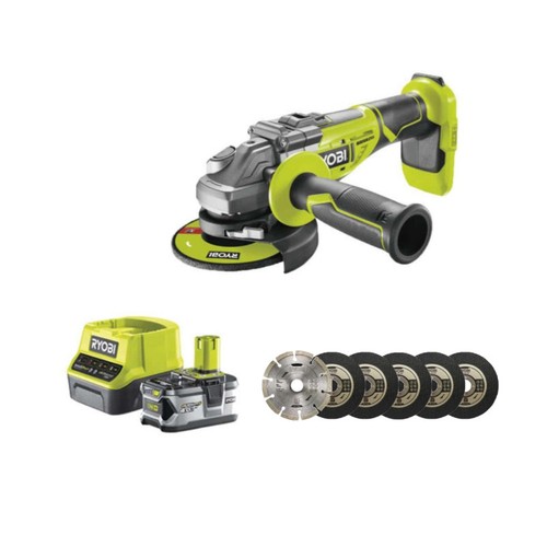 Pack ryobi meuleuse angle - ryobi, d'angle