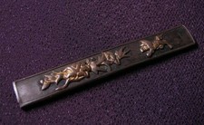 Ancienne pivoine lion chinoise japonaise KOZUKA EDO épée de samouraï Katana T...