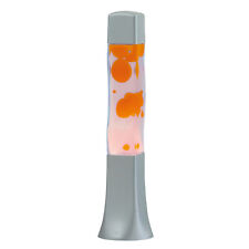 Lampe ? lave orange - transparent - decoration chambre original