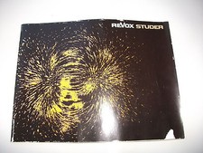 Catalogue prospectus original Studer Revox avec A77 A76 A78 A700 A720 A722 etc