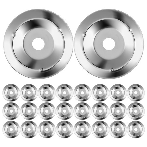 Reusable silver drum cymbal - silver,