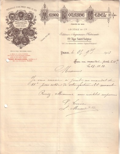 Paris lettre maison bouasse - -,