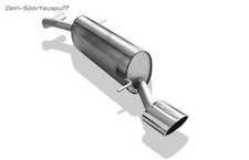 FOX Inox Échappement Sport VW Polo 6R 1.4 Gt Et Gti 140x90mm Ovale Roulé