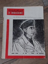 Une revue militaire  " COMBATTANT D'INDOCHINE "  JUIN 1954 N°26 militaria.